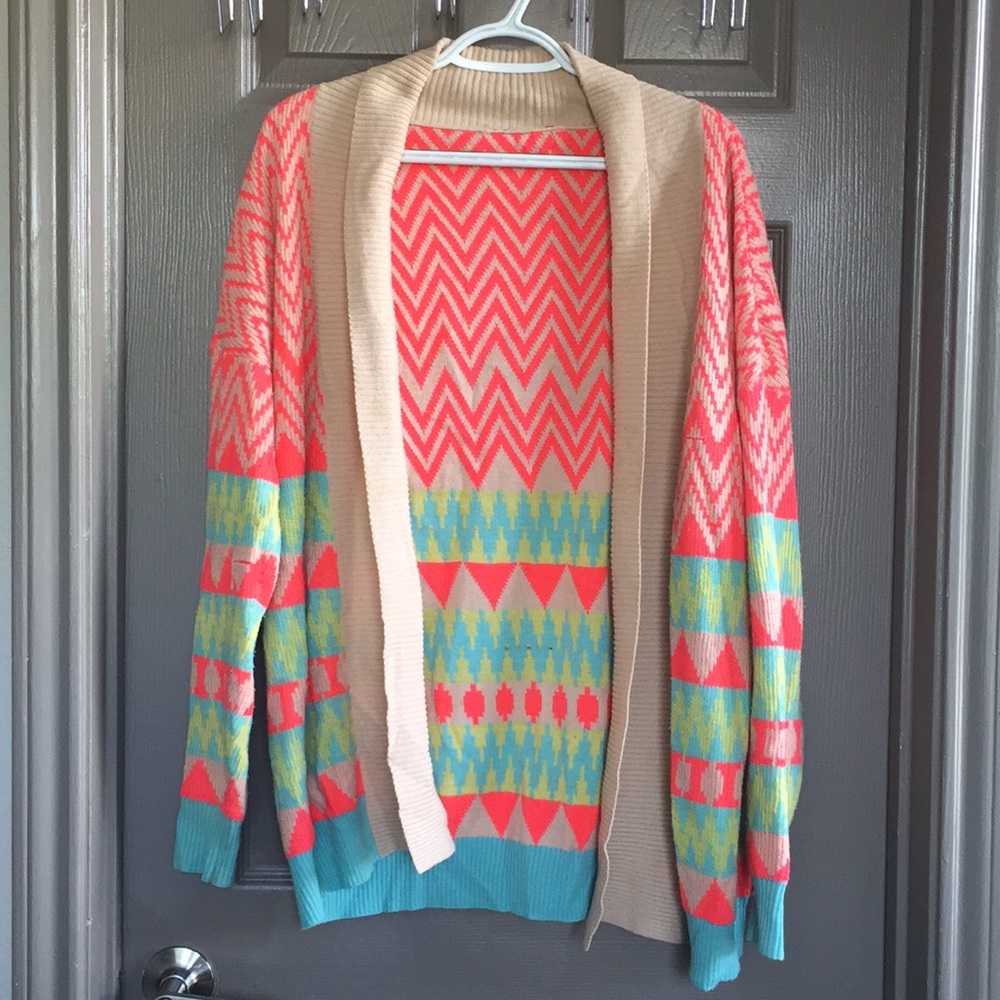Aztec Print Cardigan